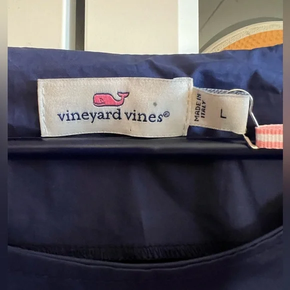 NWT Navy (Deep Bay) Vineyard Vines Bow Back Mini Dress - Picture 3 of 5